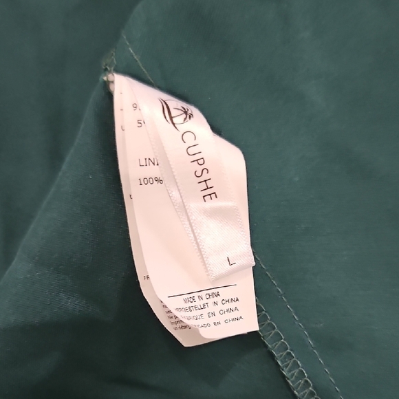 Cupshe One-Shoulder Green Dress - Picture 3 of 4